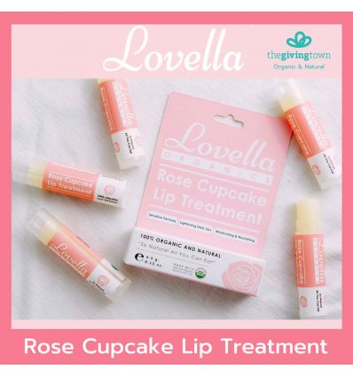 ลิปบาล์ม Lovella Organics - Rose Cupcake Lip Treatment