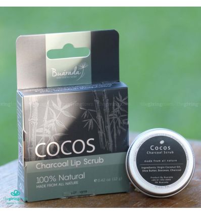 ลิปสครับ Cocos - Charcoal Lip Scrub สครับสำหรับริมฝีปาก