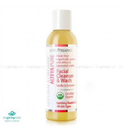 ALTEYA Organics Facial Cleanser & Wash - Vanilla & Geranium