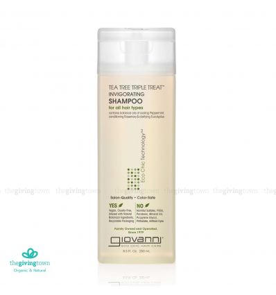Giovanni แชมพู Eco Chic Tea Tree Triple Treat Invigorating Shampoo 250 มล.