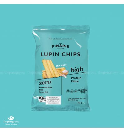Pinarie Snacks Lupin Chips Sea Salt รสเกลือ 50 gm