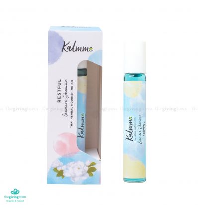 Kalmme Breathe Well Thai Herbal Essential Oil Spot Roller - Siamese Jasmine
