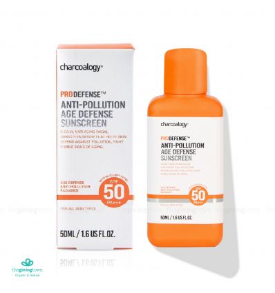 ครีมกันแดด Charcoalogy Anti-Pollution Age Defense Sunscreen SPF50 PA+++ 50ml.