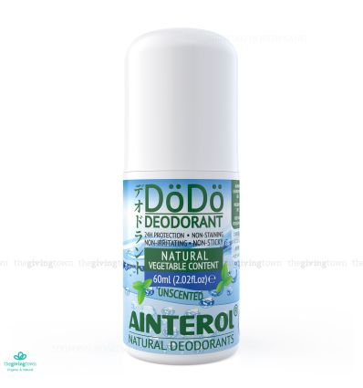 AINTEROL ลูกกลิ้งระงับกลิ่นกาย สูตรธรรมชาติ Dodo Deodorant