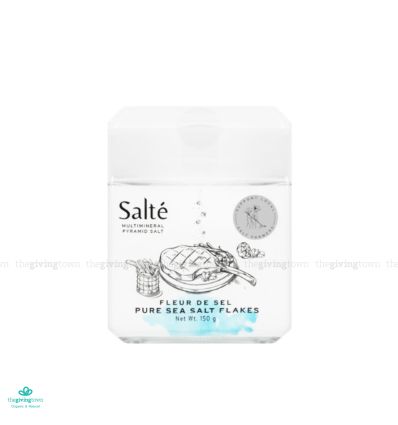 Salte Premium Pyramid Pure Sea Salt Flakes - 150 gm Jar
