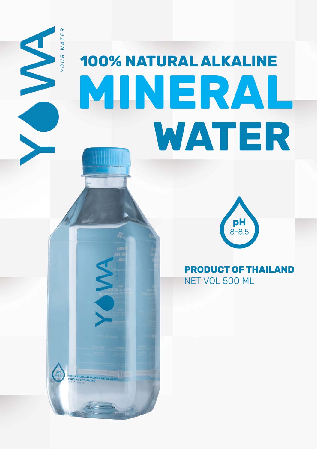 น้ำ Alkaline Yowa น้ำแร่ธรรมชาติ น้ำด่าง